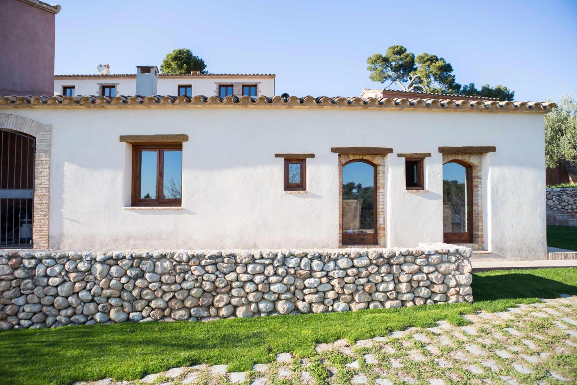 Casa Rural Masia Les Apieres El Pla de Manlleu エクステリア 写真